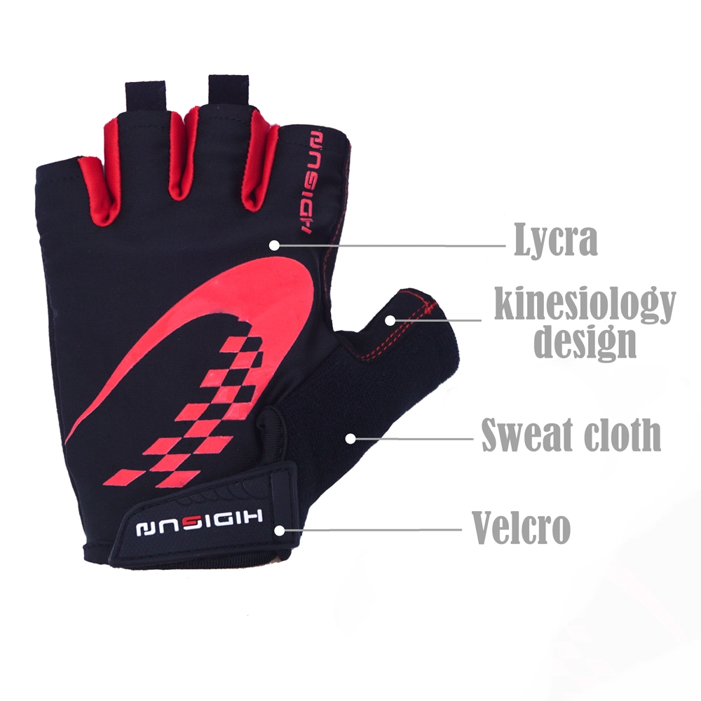 Fitness Sports Gloves Cycling Bicycle Riding Gloves Anti-Slip Half Finger Gym Exercise Gloves SBR Padding